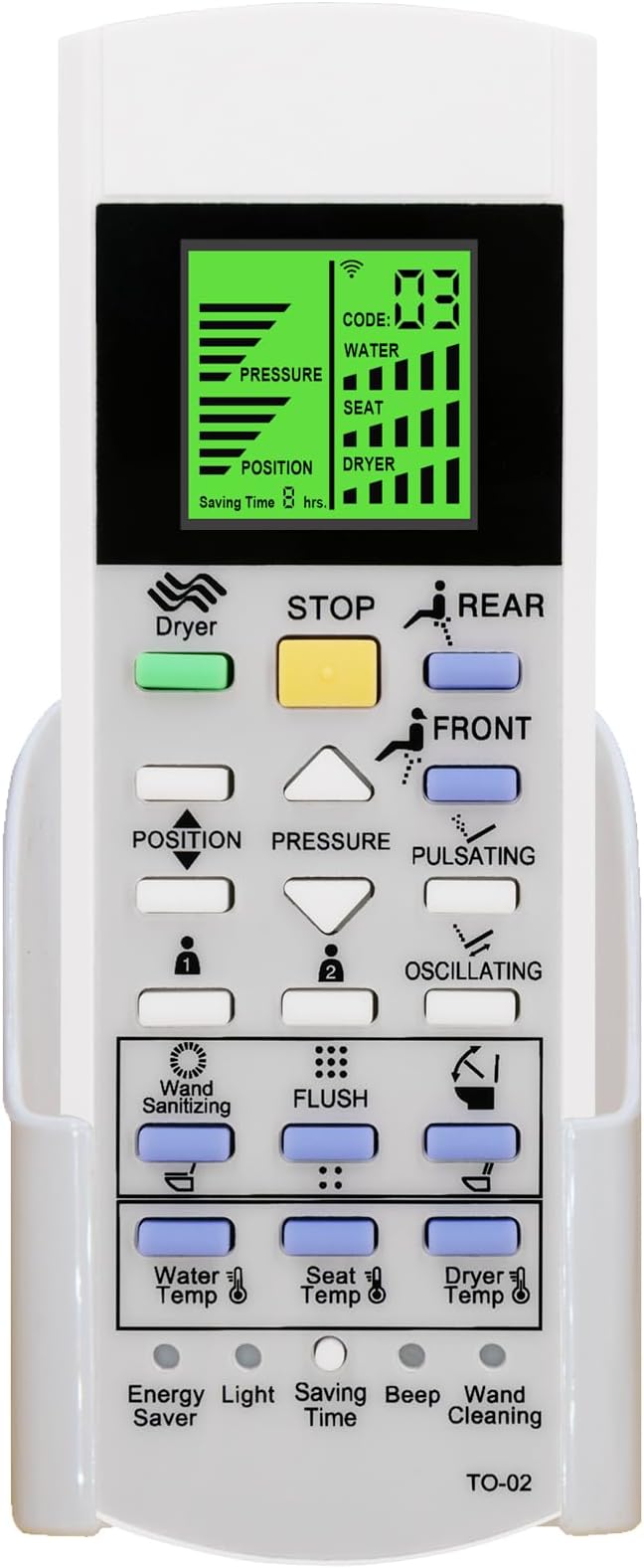 Replacement Remote Control for TOTO Washlet Bidet Toilet Seat 700H SN992M MS992CUMFG 992WA 992M SN8732M MS8732CUMFG MS902CUMFG MS903CUMFX MS989CUMFG MS8732CUMFG MS8551CUMFG