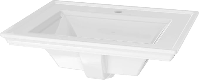 American Standard 1203001.020 Town Square S Countertop Sink, Center Hole, White