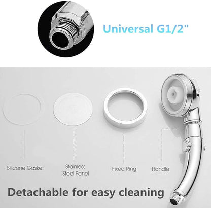 Handheld Shower Head（Without Hose and Bracket） - High Pressure Water Saving 360 Degree Rotating Adjustable Showerhead with ON/Off Switch and 3 Spray Settings RV Camper Bathroom Shower Sprayer