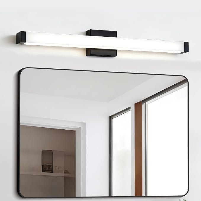 22IN Black Bathroom Vanity Light 19W 5CCT 3 Brightness Modes ETL Listed
