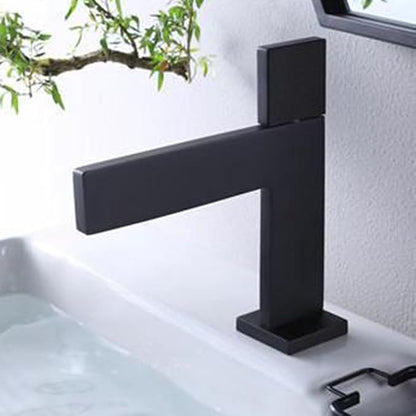 Bathroom Water Faucet Single Hole Waterfall Faucet for Bathroom Sink Single Handle Black