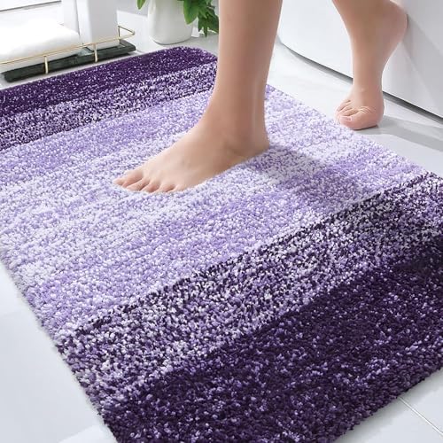 OLANLY Bathroom Rugs Mat 34x21, Extra Soft Absorbent Microfiber Bath Rugs