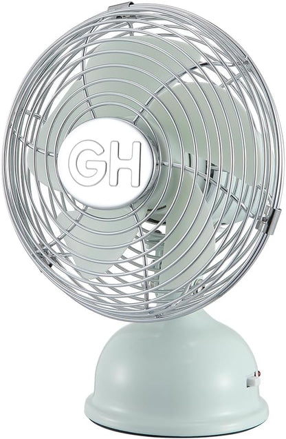 Good Housekeeping 5" All-Metal (92524) USB Desktop Laptop Nightstand Fan with Oscillation (Breezewave)