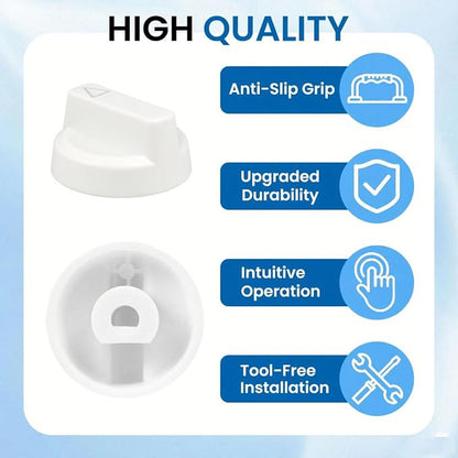 Replacement Knob for Luxe Bidet Neo 120 & Neo 185 | Durable Bidet Toilet Parts, With Symbols, Easy Install, White