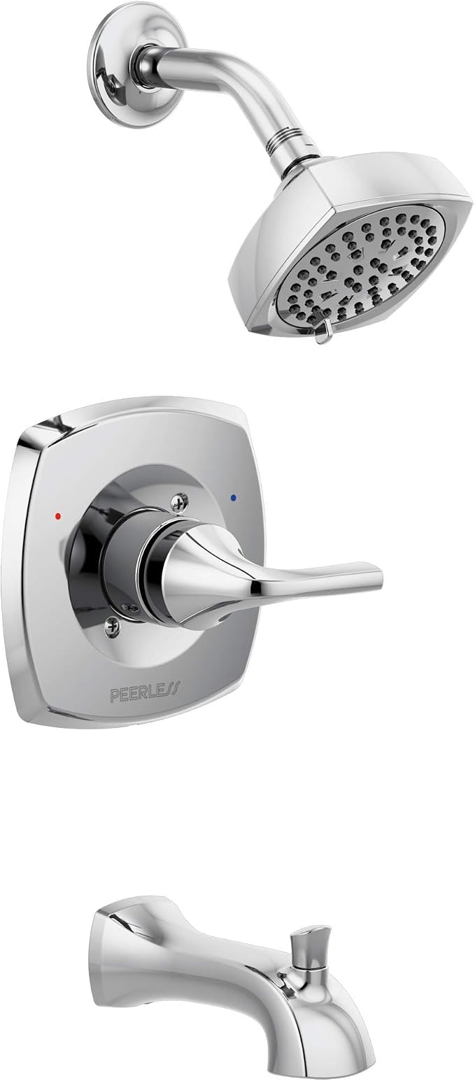 Peerless PTT14435 Parkwood Tub Shower Trim kit Tub & Shower, Chrome