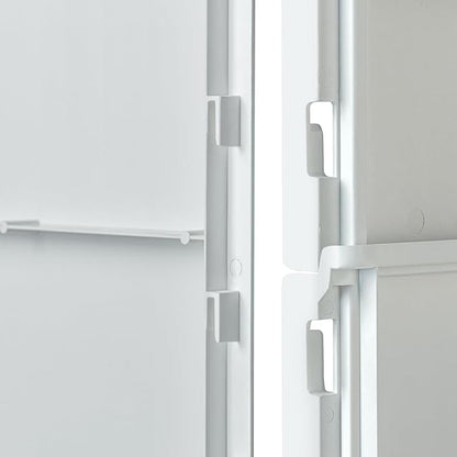 WOODBRIDGE 4-Piece Tile-style Shower Wall Panel Surround Kit, 60"W x 32"D, Staggered Brick Pattern, Easy to Install, High Gloss White Finish