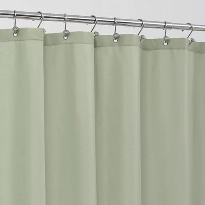 ALYVIA SPRING Stall Waterproof Fabric Shower Curtain or Liner Sage, 36x72 | 2 Magnets, Soft Cloth & Hotel Quality, Machine Washable, Light-Weight, Stall Size