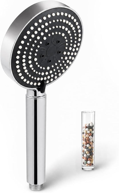 OFFO Handheld Shower Head with Filter, 20 Stage Shower Head with Filters for Hard Water, 6 Modes High Pressure Shower Head to Remove Chlorine, Chrome