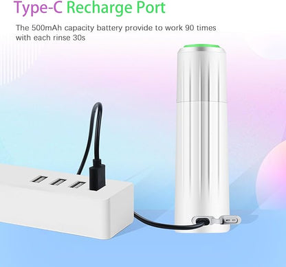 Portable Bidet - LLest Electric Rechargeable Mini Handheld Travel Bidet Sprayer with Travel Bag and USB Cable for Personal Cleaning | Women and Men | Baby & Postpartum Essentials(Green)