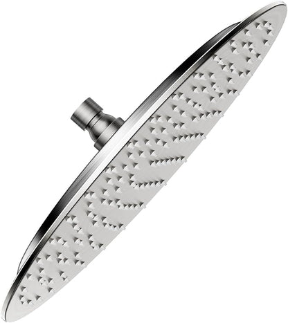VBFF-Shower Head,rain shower head, 12 inch- Round Shower Head, 1.8 GPM Flow Rate, rainfall showerhead,VBFF13 (Brushed Nickel)