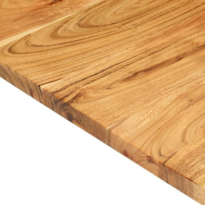 vidaXL Solid Wood Acacia Bathroom Vanity Top Worktop Washing Table Plate Floating Countertop Sink Console Wooden Home Interior 22.8"