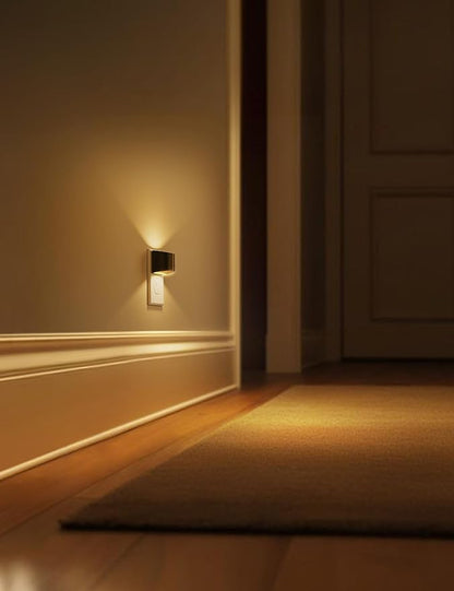 L LOHAS LED Night Lights Plug into Wall 2 Pack, Dusk to Dawn Nightlight | Plug in Night Light with Brightness Adjustable, 3000K Soft White