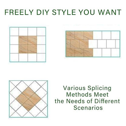 40-Pack Peel and Stick Floor Tiles Vinyl Floor 12 x 12 inch Self Adhesive Waterproof Flooring Planks DIY for Bathroom, Kitchen, Living Room, RV, Cover 40 Sq. Ft, Black Vein Marble