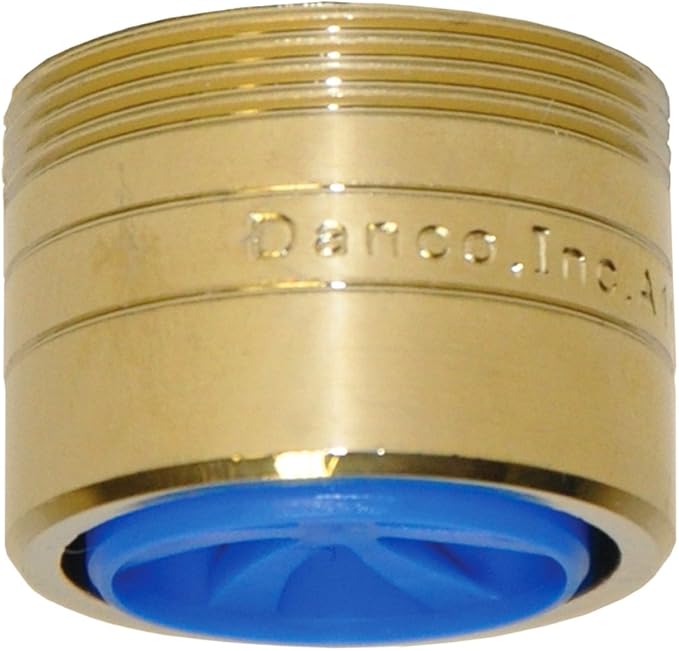 Danco 10478 1.5 GPM Dual Thread Water-Saving Aerator, Polished Brass