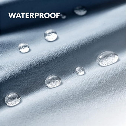 Felisa Ombre Blue and Gray Shower Curtain Liner,Waterproof Fabric Shower Curtain with 3 Weighted Magnets, Odorless Cloth Lightweight Bathroom Curtain,Sturdy Rustproof Grommets,72 x 72