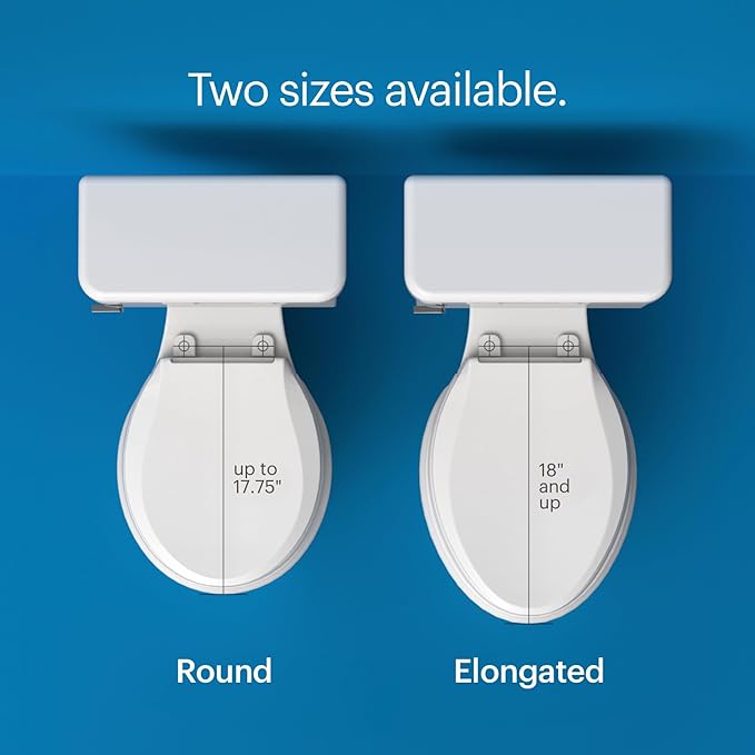 Brondell SWF44 Swash Bidet Filter and Non-Electric Swash Seat for Round Toilets Bundle –Premium Carbon Filtration, Dual Nozzle System, Easy Installation