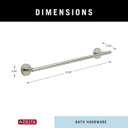 Delta 75918-SS Trinsic 18 in. Wall Mount Towel Bar Bath Hardware Accessory in Stainless Steel