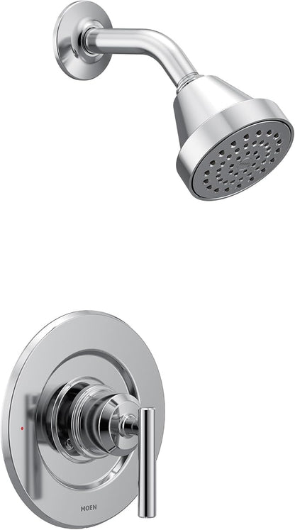 Moen Gibson Chrome Posi-Temp Pressure Balancing Eco-Performance Modern Shower Trim, Valve Required, T2902EP