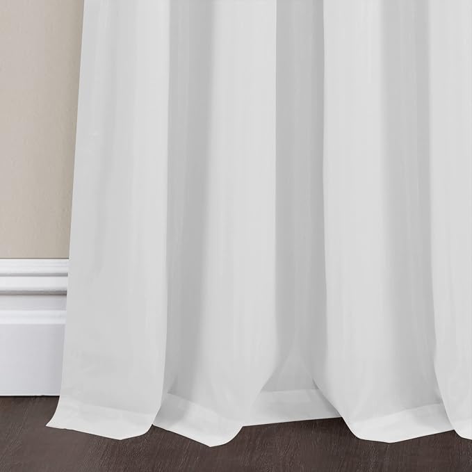 Lush Decor Night Sky 100% Blackout Window Curtain Panel Single 42"W x 84"L, Navy & White - Blackout Curtains For Bedroom - Sequin Curtains - Glam Decor