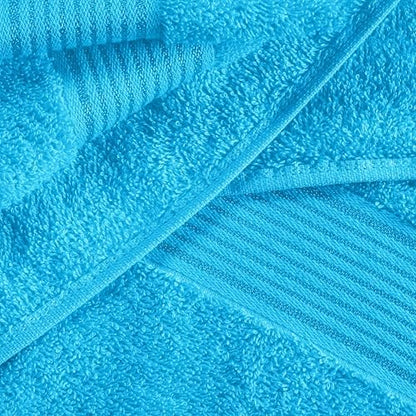 Belizzi Home Cotton 2 Pack Oversized Bath Towel Set 28x55 inches, Large Bath Towels, Ultra Absorbant Compact Quickdry & Lightweight Towel, Ideal for Gym Travel Camp Pool - Turquoise Blue