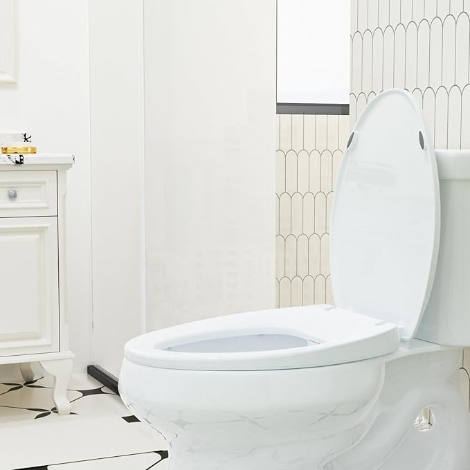 Bidet Toilet Seat – Non-Electric, Self-Cleaning Dual Nozzles for Frontal & Rear Wash, Adjustable Water Pressure, Slow-Close Lid, Fits Elongated Toilets – Hygienic & Eco-Friendly Upgrade (Contemporary)