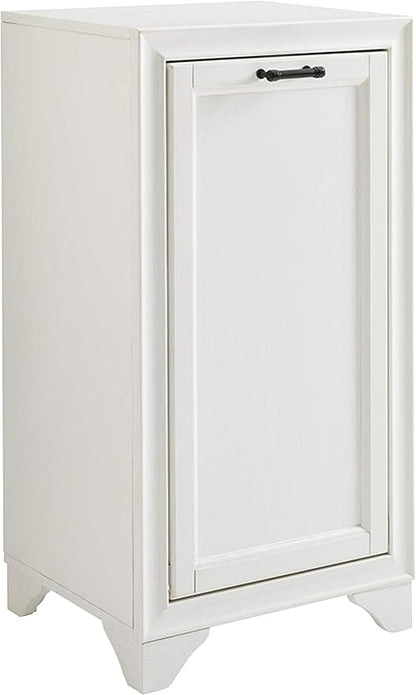 Crosley Furniture Tara Linen Storage Cabinet and Bathroom Organizer with a Drawer and Shelves, Vintage White