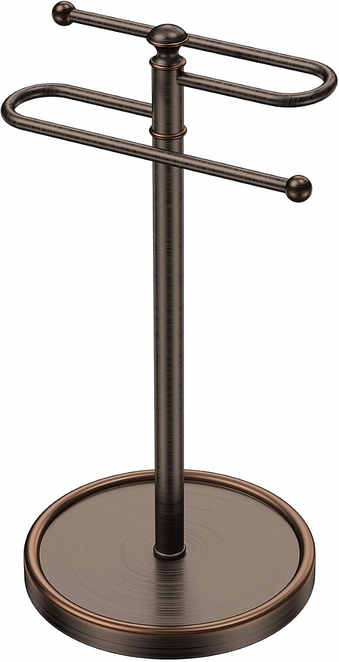 Hand Towel Holder, 304 Stainless Steel Heavy Duty S Shape Hand Towel Stand Free Standing Towel Bar for Bathroom Kitchen Countertop
