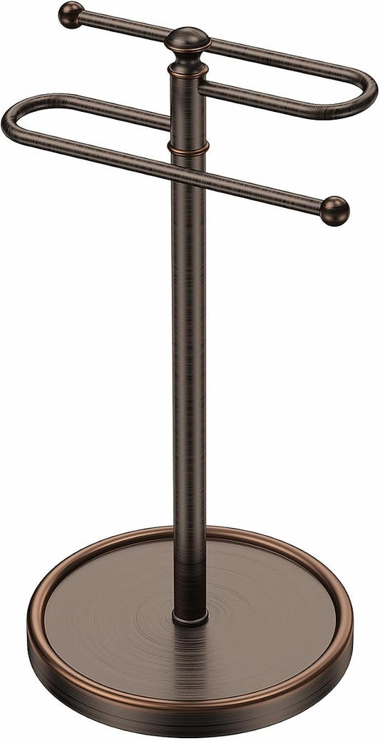 Hand Towel Holder, 304 Stainless Steel Heavy Duty S Shape Hand Towel Stand Free Standing Towel Bar for Bathroom Kitchen Countertop