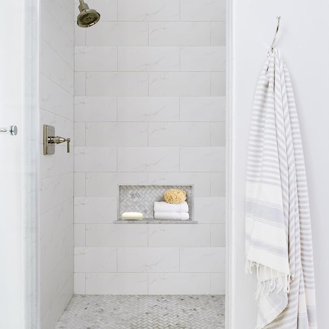 Shower Niche Insert Tile Ready 12"x6",Embedded Size 13"x7",Depth 4" | Niche for Shower Wall,Waterproof Ready-to-Tile Niches Recessed Box Shelf for Showers Wall Bathroom Renovation/Soap Storage