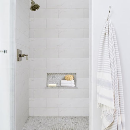 Shower Niche Insert Tile Ready 12"x6",Embedded Size 13"x7",Depth 4" | Niche for Shower Wall,Waterproof Ready-to-Tile Niches Recessed Box Shelf for Showers Wall Bathroom Renovation/Soap Storage