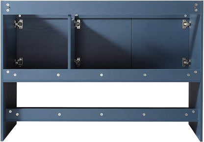Phoenix 48 Inch Bathroom Vanity with Sink – Modern Design, Soft-Close Doors, Storage Drawers, Durable Build – Navy Blue Vanity for Small Bathrooms (Full Assembly Required)