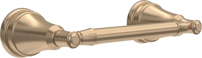 Delta Mylan (1-Pack) Toilet Paper Holder Champagne Bronze Pivoting Tissue Roll Rod, Organization and Storage, Wall Mounteded Gold Bathroom Accessories MYN50-CZ