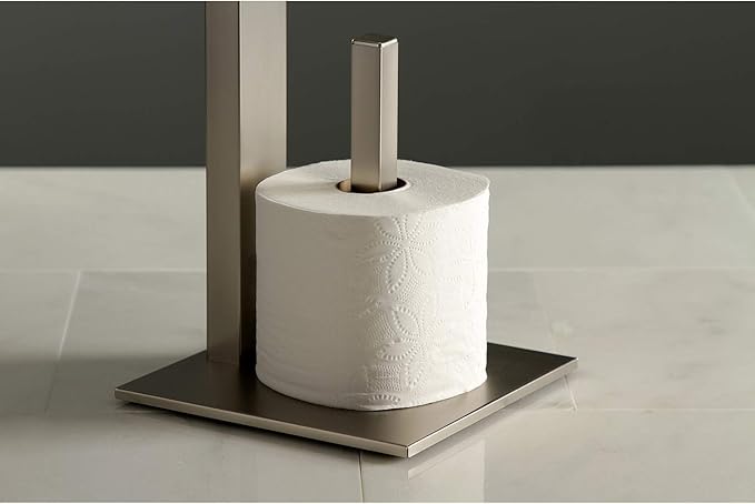 Kingston Brass SCC8508 Edenscape Toilet Paper Holder, Brushed Nickel 7.88 x 7.88 x 29.13