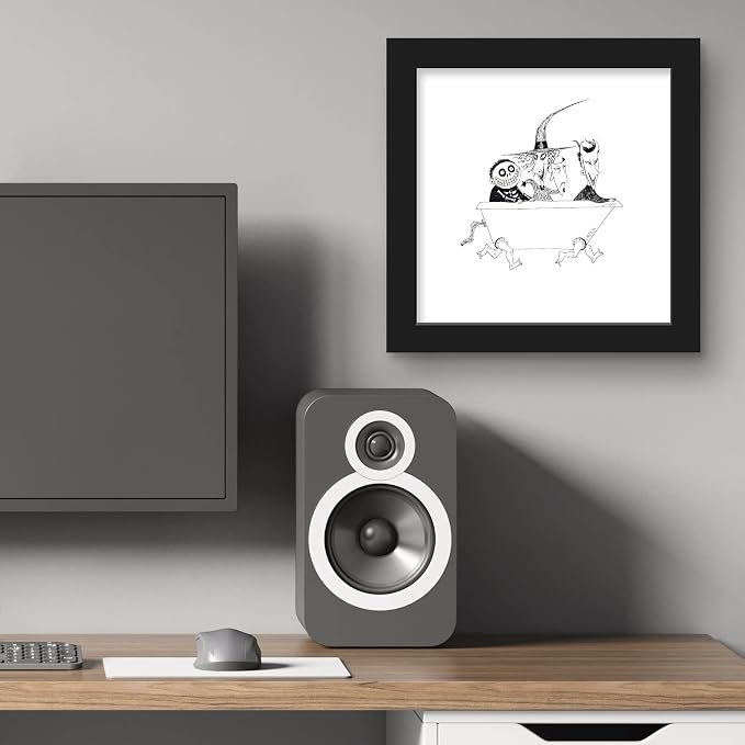 Trends International Gallery Pops Disney Tim Burton's The Nightmare Before Christmas - Bathtub Wall Art Wall Poster, 12" x 12", Black Framed Version
