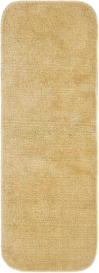Garland Rug Traditional Nylon Washable Linen 2 Bath Rugs (21" X 34", 22" X 60") - Soft, Absorbent, and Stylish for Your Bathroom