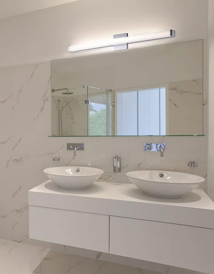 Maxim Lighting Spec Bath Vanity Light | Satin Nickel Aluminum Finish | Contemporary Indoor Light Fixture | Ideal for Bathrooms & Powder Rooms | Dimmable | Home Decor Light Fixture | 52004SN