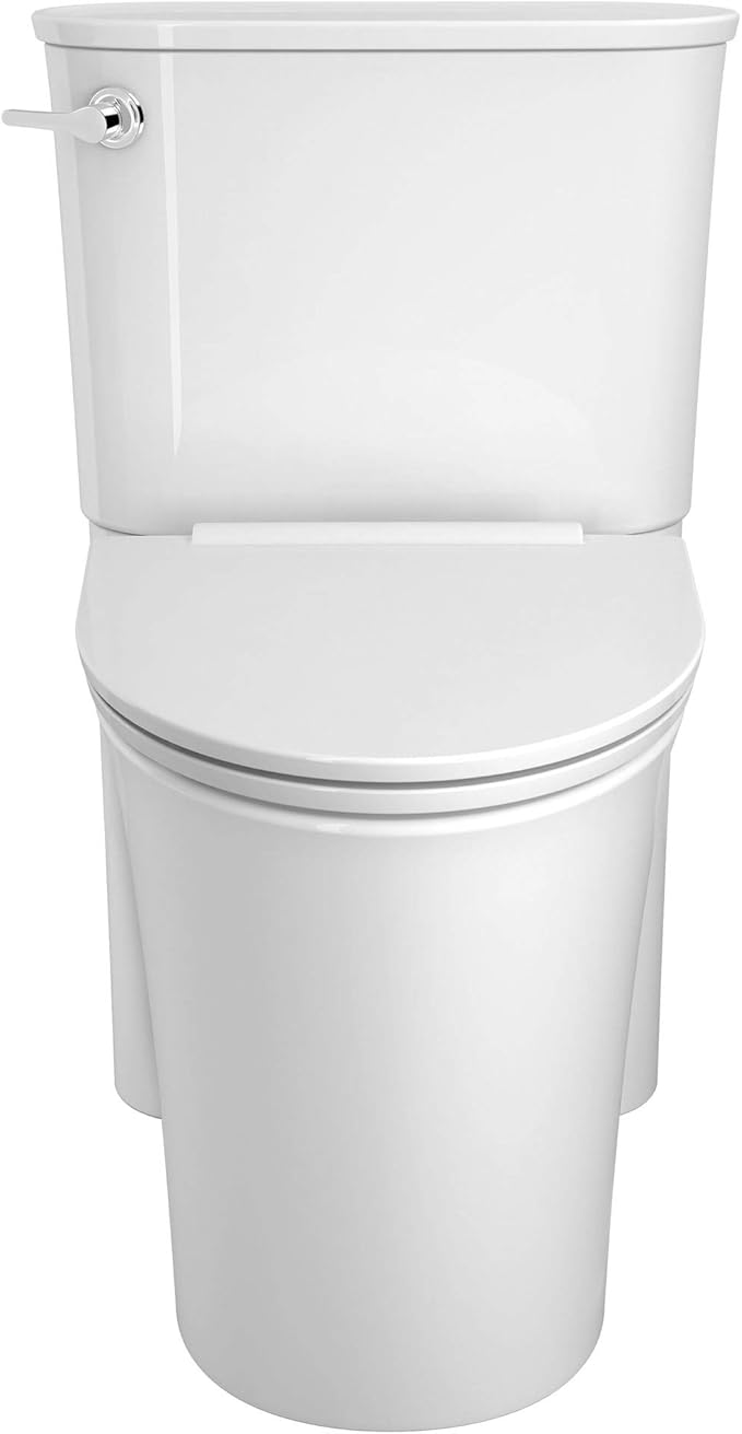American Standard 226AA104.020 Studio S Right Height Elongated Toilet with Seat - Left Hand Trip Lever, White