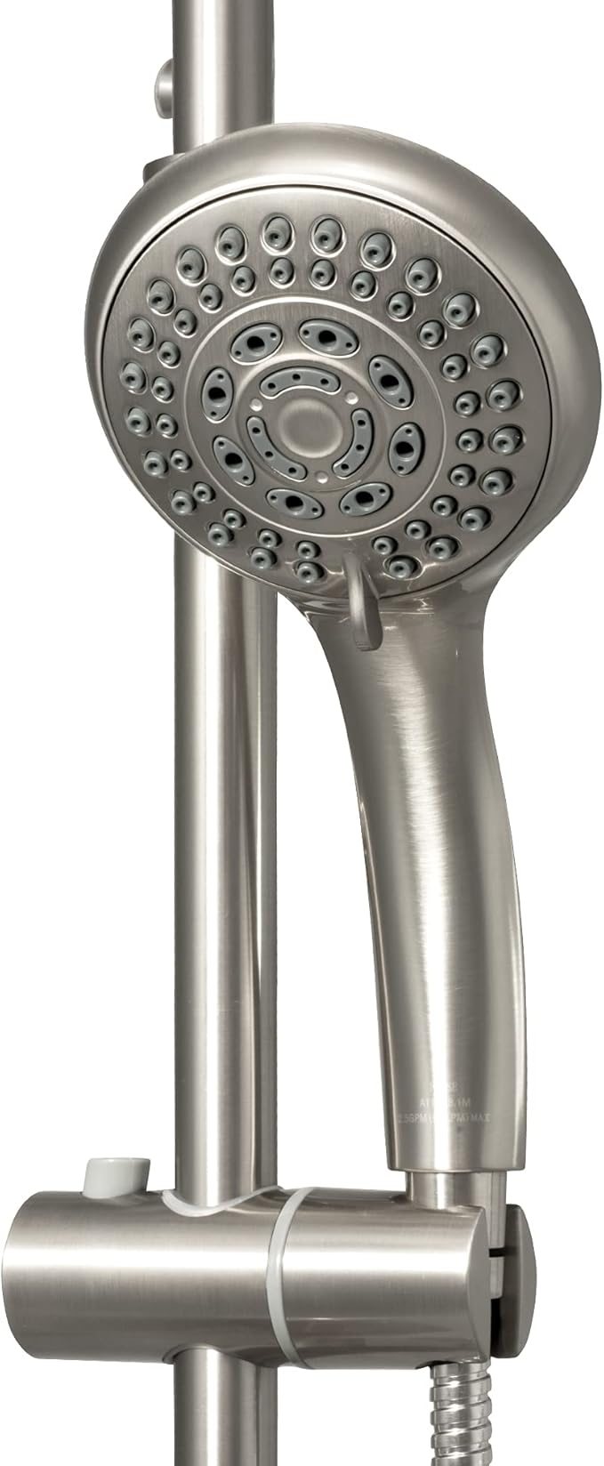 Lanikai Rain Shower Head with Handheld Spray Combo - 1028-BN, Brushed Nickel - 8" Rain Showerhead with Handheld Sprayer, 3 Spray Jets, 5-Function Rainfall Shower Head with Hose, 2.5 GPM