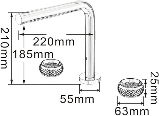 3 Hole Basin Mixer Faucet Double Handle Hot and Cold Water Brass 3 Hole Bathroom Faucets-Brushed Gold
