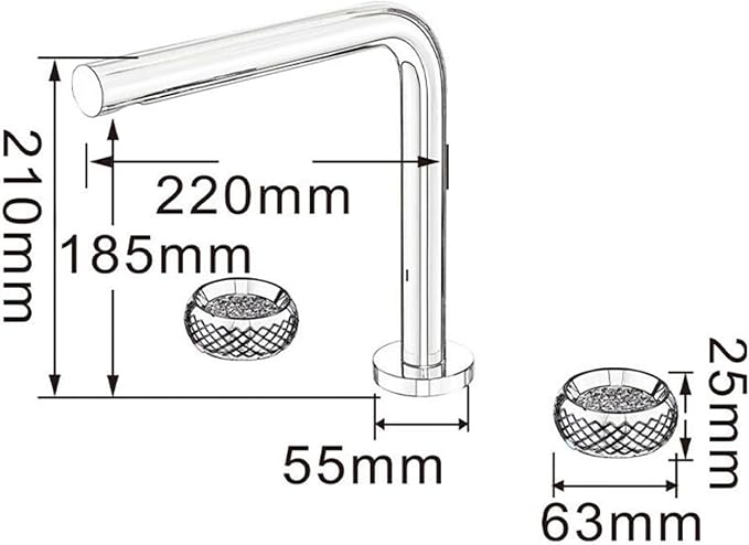 3 Hole Basin Mixer Faucet Double Handle Hot and Cold Water Brass 3 Hole Bathroom Faucets-Chrome Plated