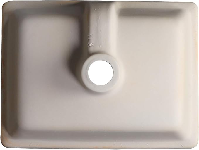 16 Inch Undermount Bathroom Sink Small Rectangle Undermount Sink White Ceramic Under Counter Bathroom Sinks with Overflow (15.70"x11.69")