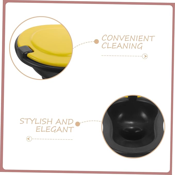 Sturdy Plastic Squat Toilet for Construction Camping Travel Portable Lid for Easy Storage