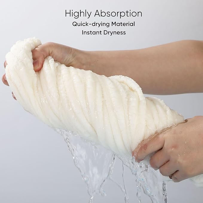 Luxury 2-Piece Quick-Dry Bath Towel Set 27.5X 55 Inches – Ultra Soft Microfiber for Bathroom, Bar, Pool, Gym & Travel – Elegant Twill Design