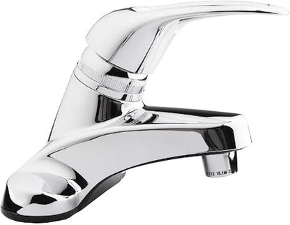 Dura Faucet DF-PL100-CP RV Single Lever Bathroom Faucet (Chrome Plating Over ABS Plastic)