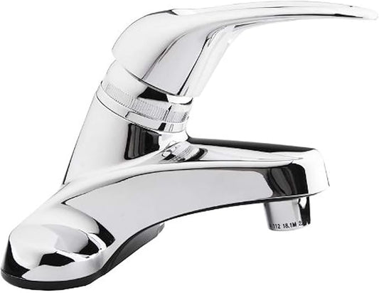 Dura Faucet DF-PL100-CP RV Single Lever Bathroom Faucet (Chrome Plating Over ABS Plastic)