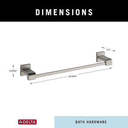 Delta 77518-SS Ara 18-in Wall Mount Towel Bar Bath Hardware Accessory in Stainless Steel
