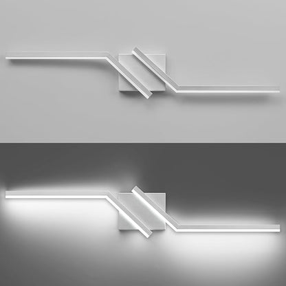 32 inch Modern Vanity Lights for Bathroom Nickel Bathroom Light Fixtures Dimmable LED Light for Restroom 6000K Cool White