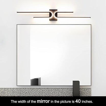 Vanity Light for Bathroom Lighting Over Mirror Black Dimmable 3CCT Vanity Lighting Fixture Modern Bath Vanity Bar 39in Led Bathroo Wall Sconce Lighting for Bedroom Living Room with Remote Control