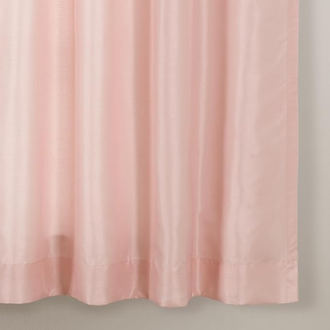 Lush Decor Night Sky Window Curtain Panel, Single 42"W x 63"L Gray & Blush - Sequin Backdrop Curtain - Room Darkening Curtains For Bedroom - Glam Decor