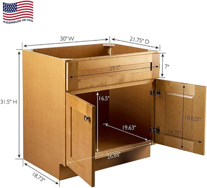 Design House Brookings Bathroom Vanity, 30", Modern Birch | Freestanding, Contemporary/Modern, Wood, Bath, 214544